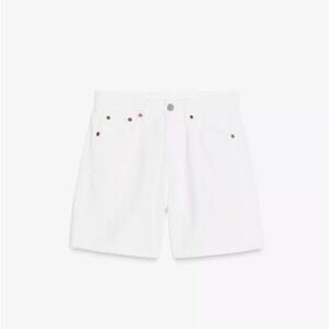 Zara White Jean Shorts